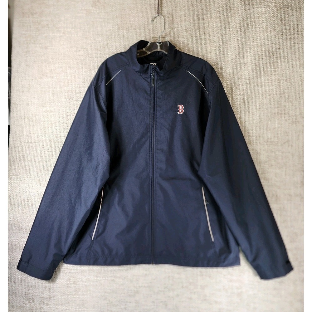 Cutter &‎ Buck WeatherTec Jacket Boston Red Sox Logo Mens XL Navy Baseball